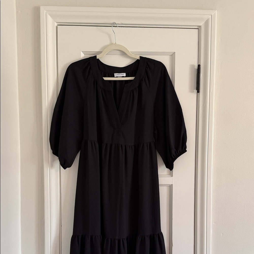 Calvin Klein Black Long Sleeve Dress